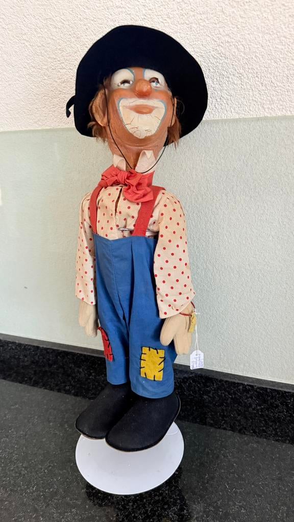 Oude clown. Steiff hoog 423 cm., Verzenden