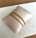2 mooie gouden armbanden (Rvs / Stainless steel) Nieuw!, Overige materialen, Nieuw, Ophalen of Verzenden, Met bedels of kralen