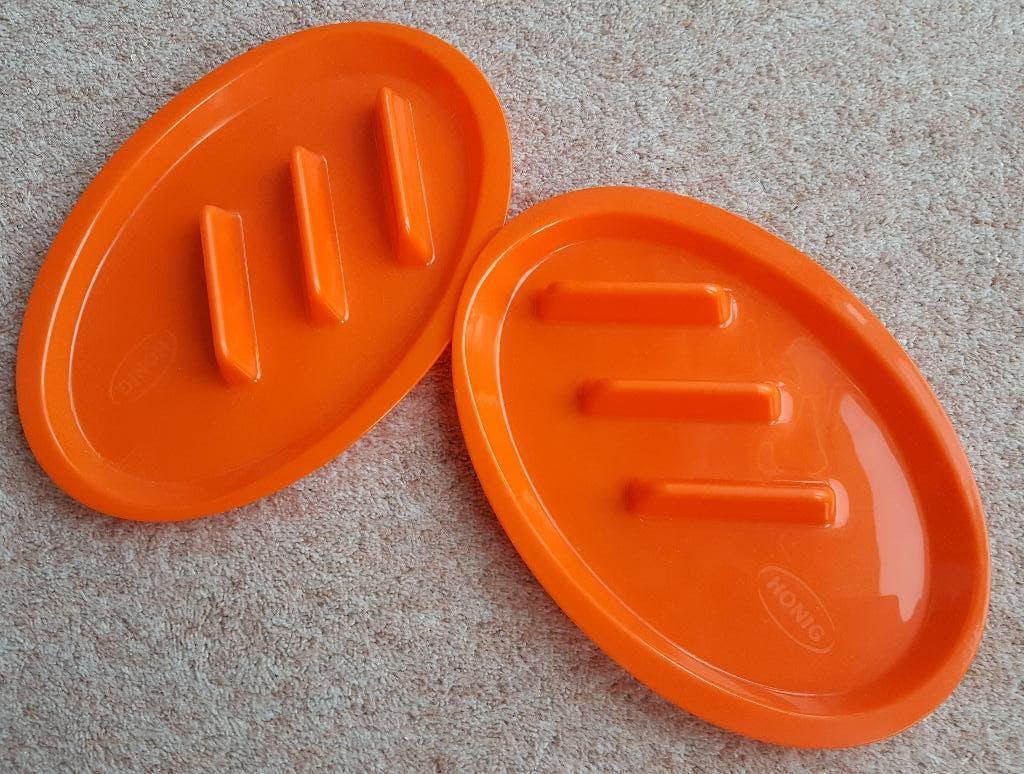 set à twee Oranje schaaltjes (voor wraps) - ongebruikt nieuw, Huis en Inrichting, Ophalen, Overige materialen, Nieuw, Schaal of Schalen