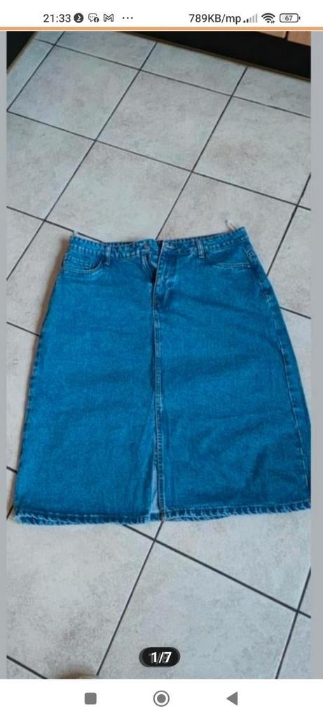 Prima staat spijker rok maat 44, Kleding | Dames, Rokken, Blauw, Maat 42/44 (L), Ophalen of Verzenden, Zo goed als nieuw