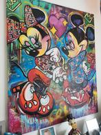 Uniek groot Mickey & Minnie Schilderij - Disney, Verzamelen, Disney, Ophalen