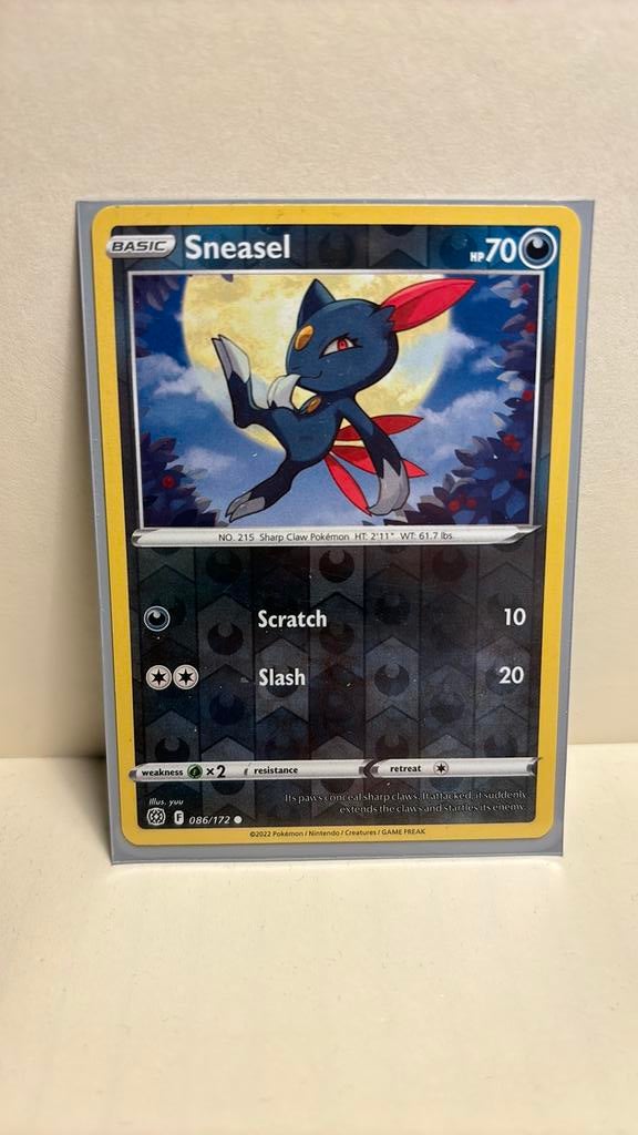 Sneasel 086/172 brilliant stars reverse holo pokemon kaart, Ophalen of Verzenden, Nieuw