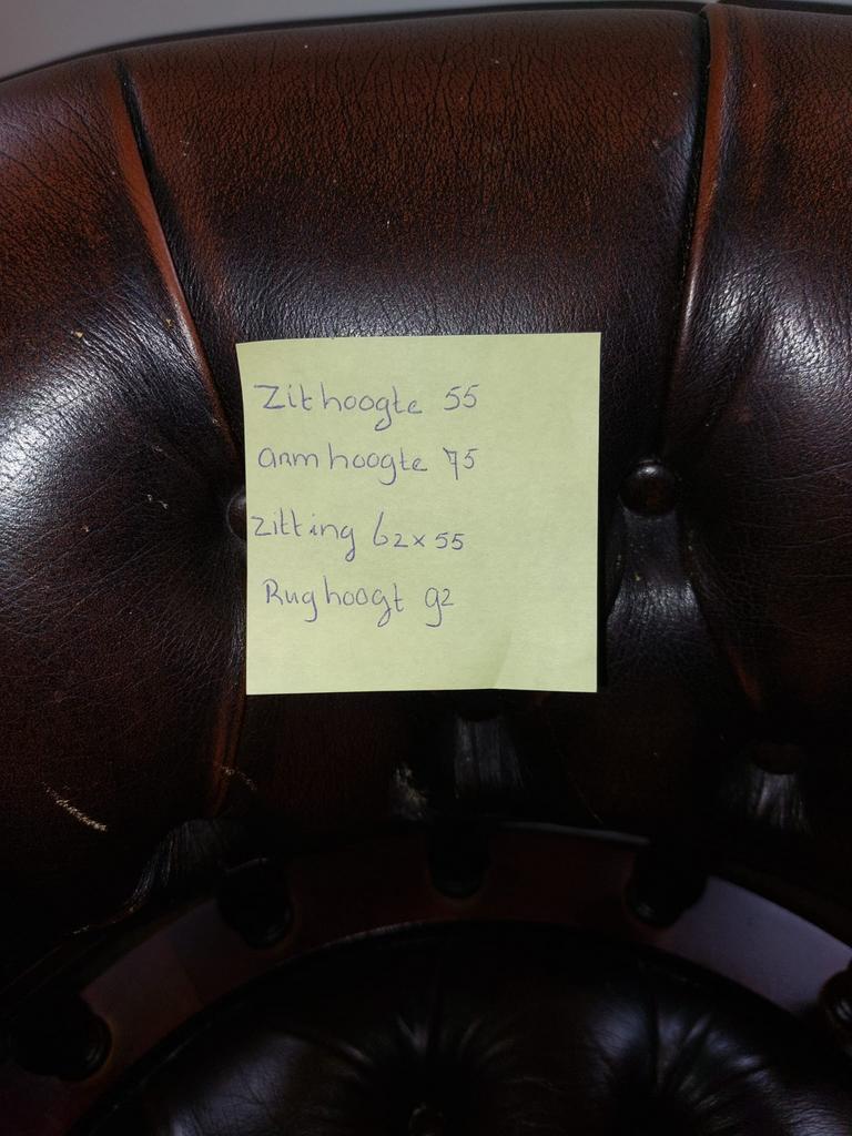 Chesterfield “captain’s chair” bureaustoel, Antiek en Kunst, Ophalen of Verzenden