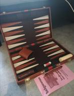 Backgammon deluxe koffer, Een of twee spelers, Ophalen of Verzenden, Gebruikt