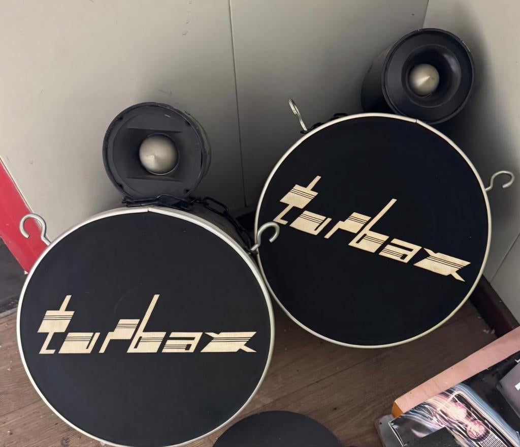 Turbax speakers, Ophalen of Verzenden, 120 watt of meer, Front, Rear of Stereo speakers, Overige merken