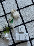 Nieuw creme wit Benetton baby handschoenen touwtje 0-12M, Maat 62, United Colors of Benetton, Jongetje of Meisje, Wanten