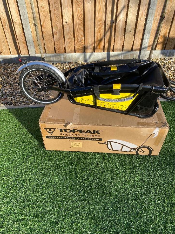 Topeak trailer, Fietsen en Brommers, Fietsaccessoires | Aanhangers en Karren, Zo goed als nieuw, Bagagekar, 20 tot 40 kg, Opvouwbaar