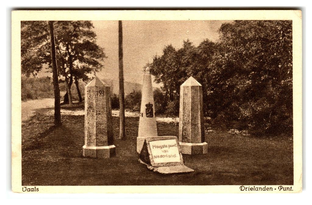 Vaals, Drielanden-Punt, Verzamelen, Ansichtkaarten | Nederland, Verzenden, 1920 tot 1940, Ongelopen, Limburg