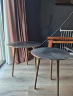 Oist Design Romee Champagne/Zilver Tafels - Set, Ophalen of Verzenden, Zo goed als nieuw, Rond, Metaal of Aluminium