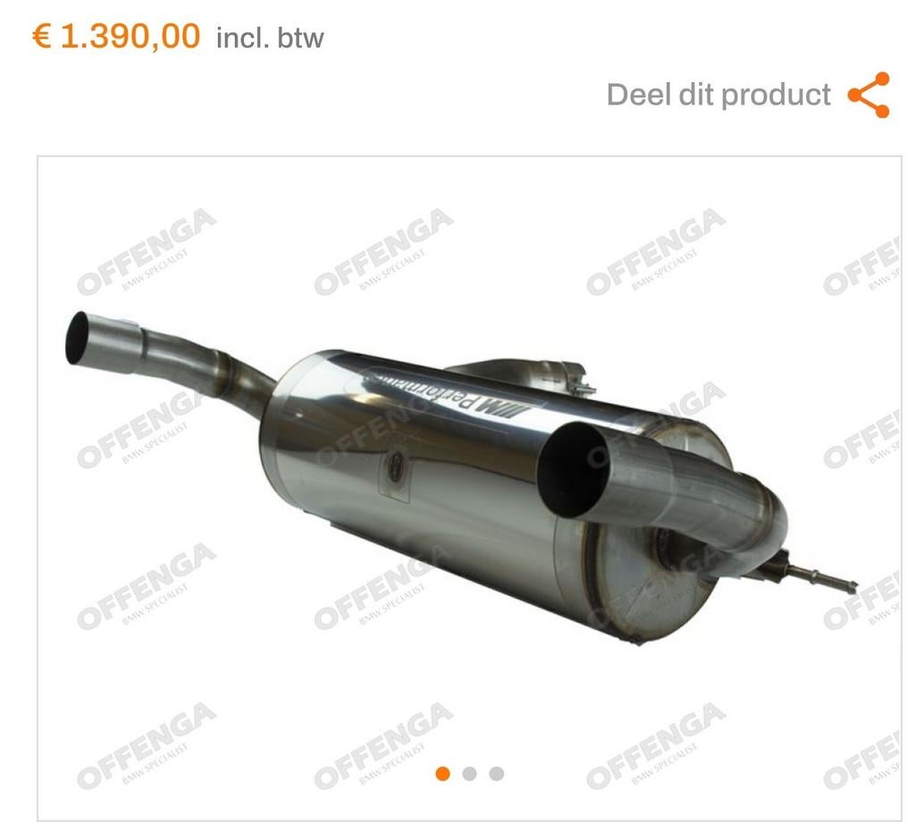 BMW M PERFORMANCE EINDDEMPER, Auto-onderdelen, Uitlaatsystemen, Ophalen, Gebruikt, BMW