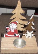 Kerst kandelaar van hout, Diversen, Kerst, Ophalen of Verzenden, Nieuw