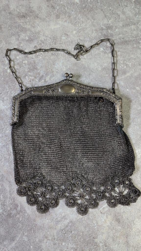 Vintage Beugeltasje Malientas - Antiek Avondtasje, Ophalen of Verzenden, Gebruikt, Avondtasje