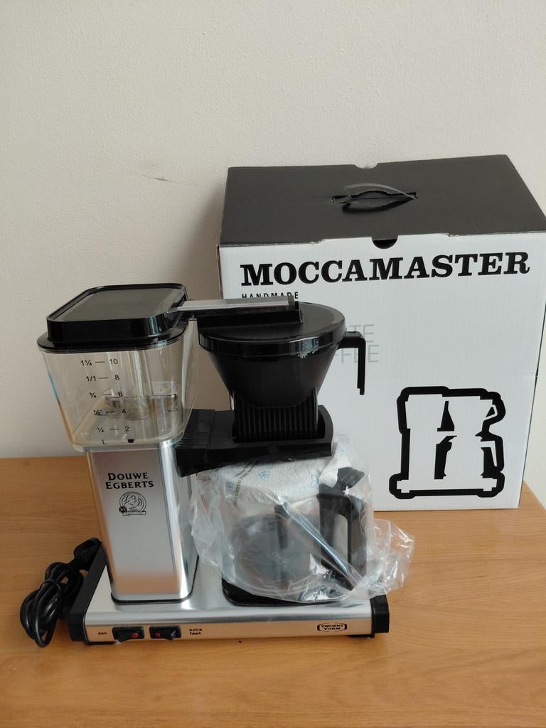 Moccamaster Douwe Egberts Koffiezetapparaat - Nieuw, Afneembaar waterreservoir, 10 kopjes of meer, Gemalen koffie, Ophalen of Verzenden