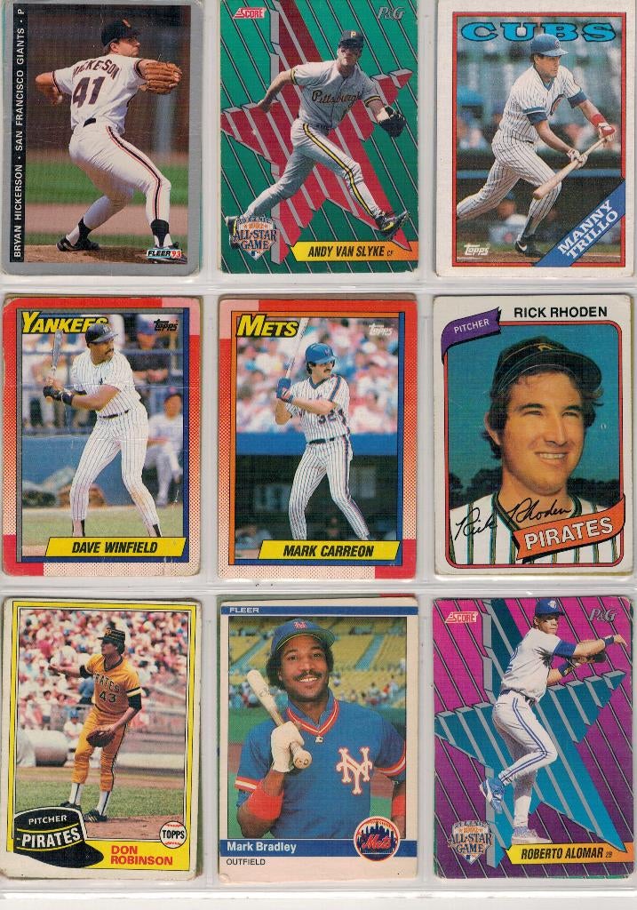 amerikaanse baseball  kaarten, Ophalen, Zo goed als nieuw