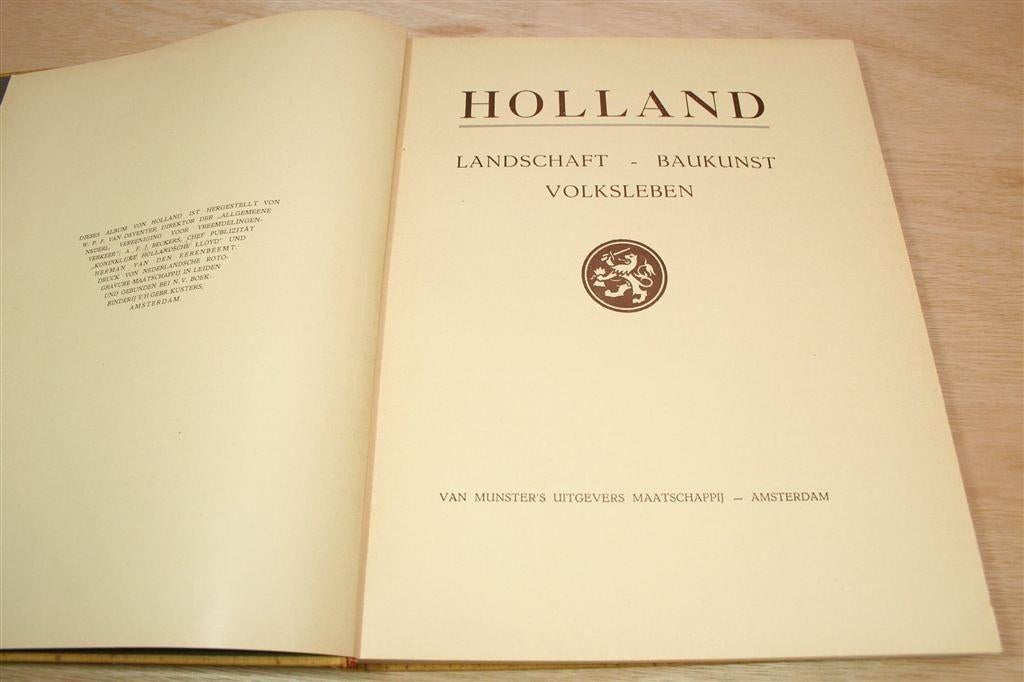 Holland 1932 — Antiek Fotoboek Landschap & Volk, Ophalen of Verzenden