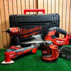 Milwaukee M18 Set FJS FID2 BMT BOS125 - In Nette Staat, Doe-het-zelf en Verbouw, Milwaukee, Zo goed als nieuw, Support@milwaukee.com