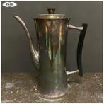 Verzilverde theepot koffiepot, MCM Berg, Denemarken, Ophalen of Verzenden