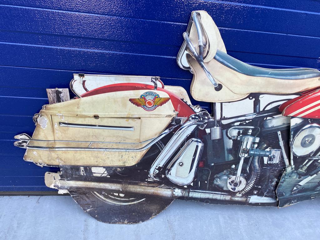 Reclame display Harley Duo Glide jaren 60, Ophalen