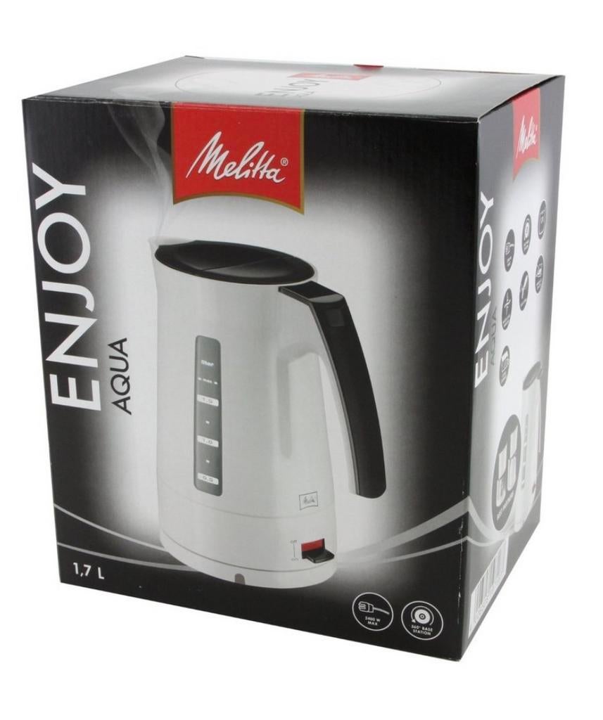 Nieuwe waterkoker Melitta Enjoy 1,7 L, 1 tot 2 liter, Ophalen of Verzenden, Nieuw