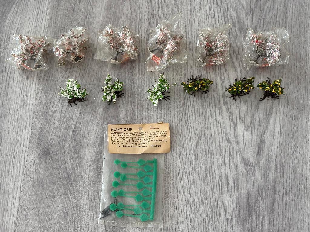 N-spoor bomen & scenery set – o.a. Busch, Overige merken, Gebruikt, Natuur, Gelijkstroom of Wisselstroom