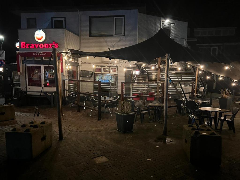 Stretchtent (zwart) 6m x 9m te koop, Ophalen, Gebruikt, Overige typen, 6 meter of meer