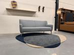 Nieuwstaat Leolux Santosa Bank 3 zits Hoog Panama stof Blauw, Evidence, Driepersoons, 75 tot 100 cm, Zo goed als nieuw