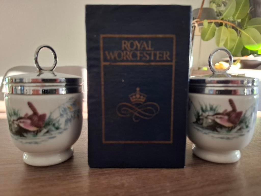 Royal Worcester Egg codlers set met doosje, Ophalen of Verzenden