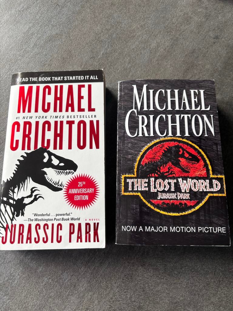 Jurassic Park & The Lost World - Michael Crichton (Engels), Ophalen of Verzenden, Gelezen, Wereld overig