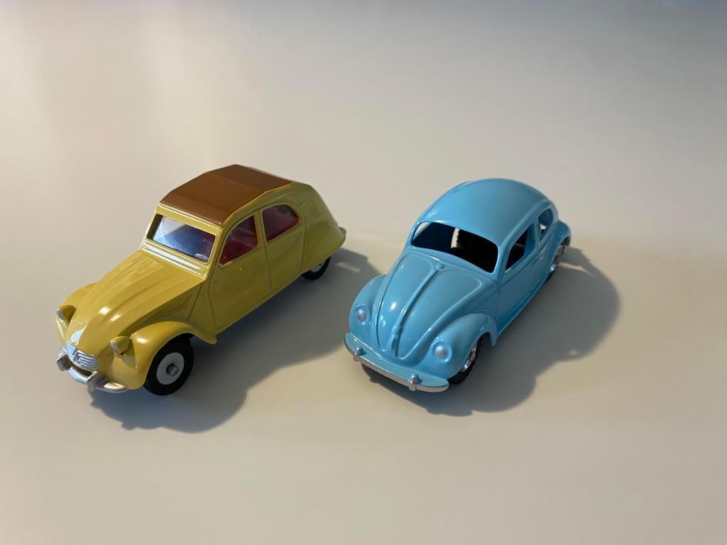 Citroen 2CV/ Volkswagen Kever Dinky Toys Atlas, Ophalen of Verzenden, Zo goed als nieuw, Auto, Dinky Toys