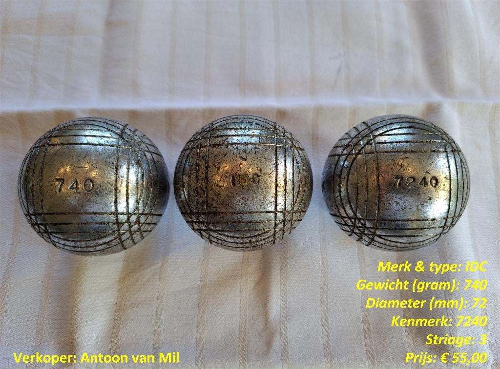 Jeu de boules - Diverse sets - 2e hands, Ophalen of Verzenden, Gebruikt