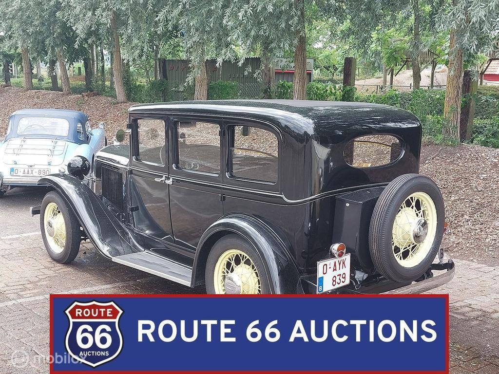 Plymouth PA Sedan | 1931 | Route 66 Auctions, Auto's, Oldtimers, Overige carrosserieën, Zwart, Handgeschakeld, Plymouth