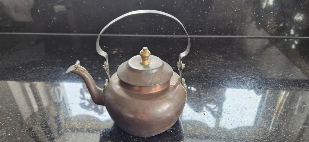 Antieke appel ketel rood koper maat nummer 1 appelketel, Antiek en Kunst, Ophalen of Verzenden