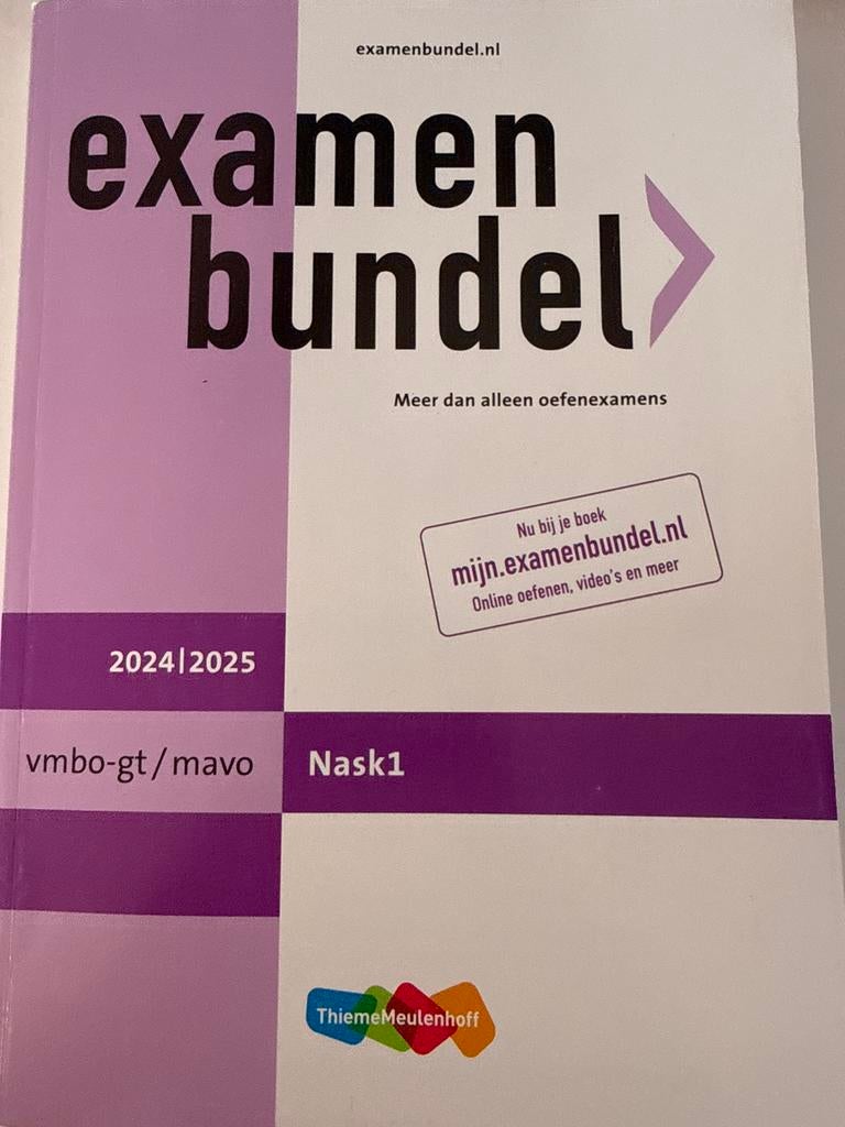 Examenbundel 2024/2025 vmbo-gt NaSk1, Boeken, Schoolboeken, Ophalen of Verzenden, Nieuw, VMBO, Natuurkunde