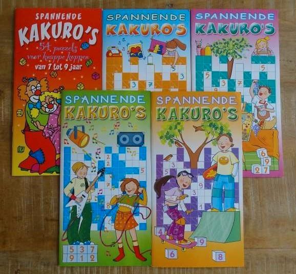 NIEUW Kakuro puzzelboekjes voor kinderen vanaf 7 jaar, Hobby en Vrije tijd, Denksport en Puzzels, Nieuw, Puzzelboek, Minder dan 500 stukjes