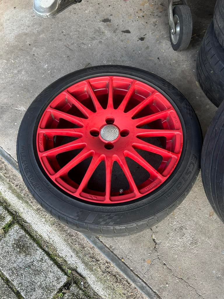 OZ racing velgen 17inch met banden, Auto-onderdelen, Banden en Velgen, Ophalen, Velg(en), 17 inch, Personenwagen