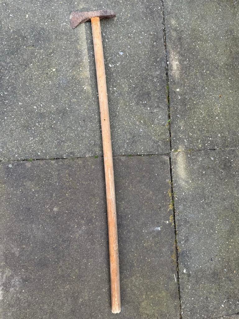 Antieke handgesmede houtkliever, Ophalen of Verzenden