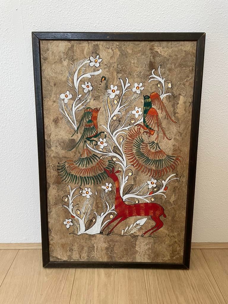 Mexicaanse schorsschildering, Ophalen