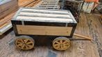 Houten decoratieve kar met deksel, Caravans en Kamperen, Bolderkarren, Ophalen, Gebruikt