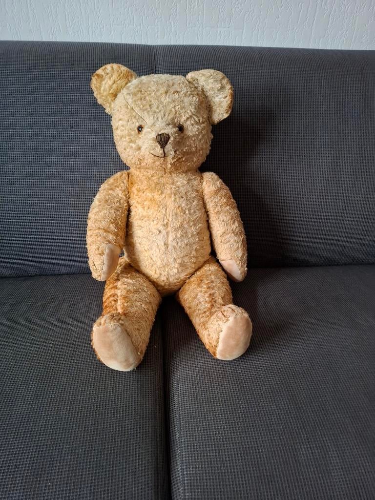 Oude Teddybeer., Verzamelen, Beren en Cherished Teddies, Ophalen of Verzenden, Gebruikt, Stoffen beer, Overige merken