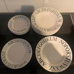 Servies met letters - ophalen Oosterhout of Raamsdonksveer, Ophalen, Zo goed als nieuw, Bord(en), Overige stijlen