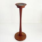 Deense teak houten STANDAARD vintage Mid Century asbak MCM, Ophalen of Verzenden