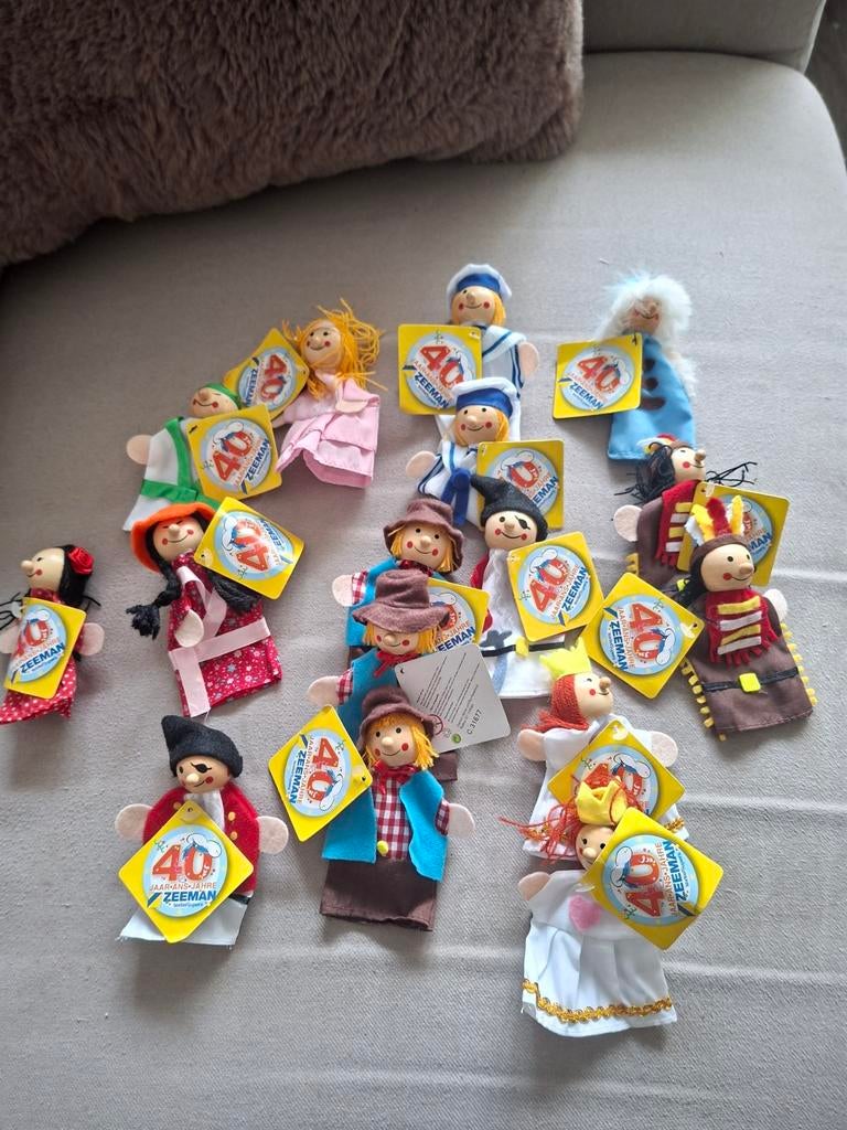 Houten vingerpopjes Zeeman 40 jaar, Ophalen of Verzenden, Nieuw