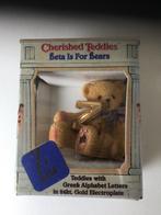 Cherished Teddies Greek Alphabet Letters Zeta, Ophalen of Verzenden, Zo goed als nieuw, Beeldje, Cherished Teddies