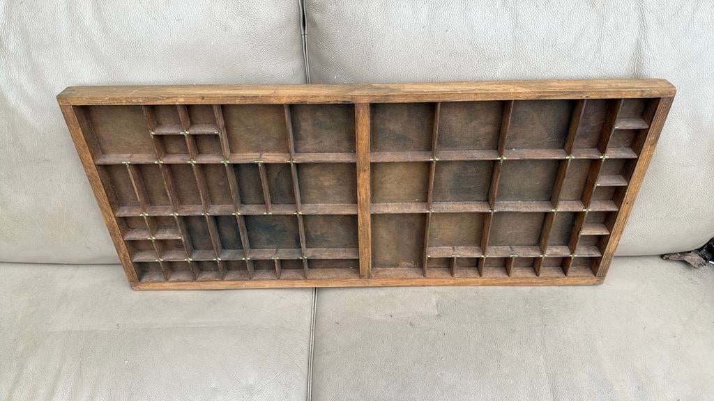 Letterbak 83 x 36 cm, Huis en Inrichting, Woonaccessoires | Wanddecoraties, Ophalen, Gebruikt, Bruin