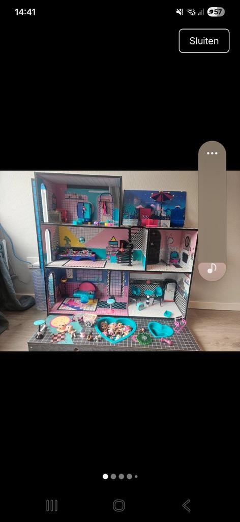 LOL poppenhuis, camper en vele extra's, Kinderen en Baby's, Speelgoed | Poppenhuizen, Ophalen, Gebruikt, Poppenhuis