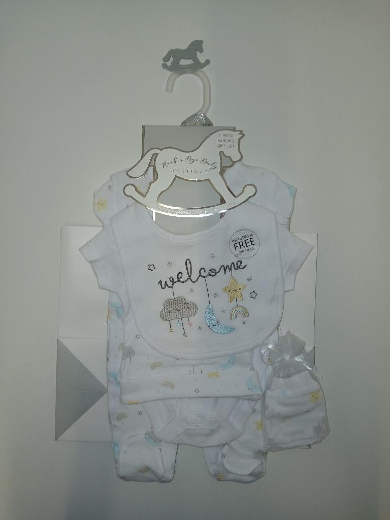 Cadeauset baby - 5-delig - unisex - prematuur - maat 44, Billiesboetiek@gmail.com, Verzenden, Jacob van den Eyndestraat 73, Nieuw