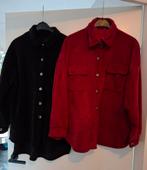 Trendy corduroy blouse/jasje: zwart en rood, Zwart, Maat 42/44 (L), Ophalen of Verzenden, Onbekend