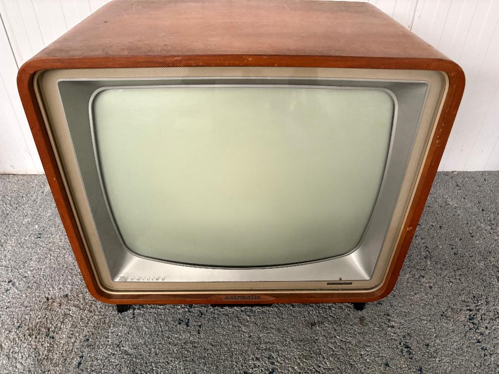 Vintage Philips 23 inch CRT tv jaren 60, Ophalen of Verzenden, Gebruikt, 40 tot 60 cm, Philips