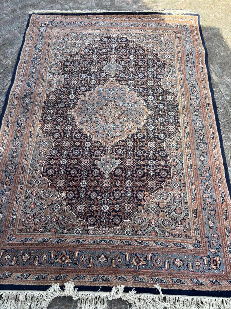 Prachtig Perzisch tapijt 240x170 cm, Ophalen, Gebruikt, Blauw, 150 tot 200 cm