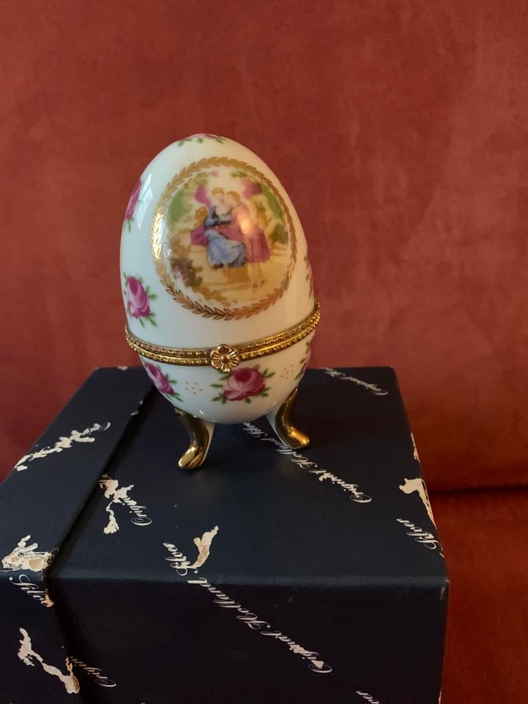 🎁🐣Fabergé-stijl replica porseleinen ei Merk N Linoge🎁🐣, Ophalen of Verzenden